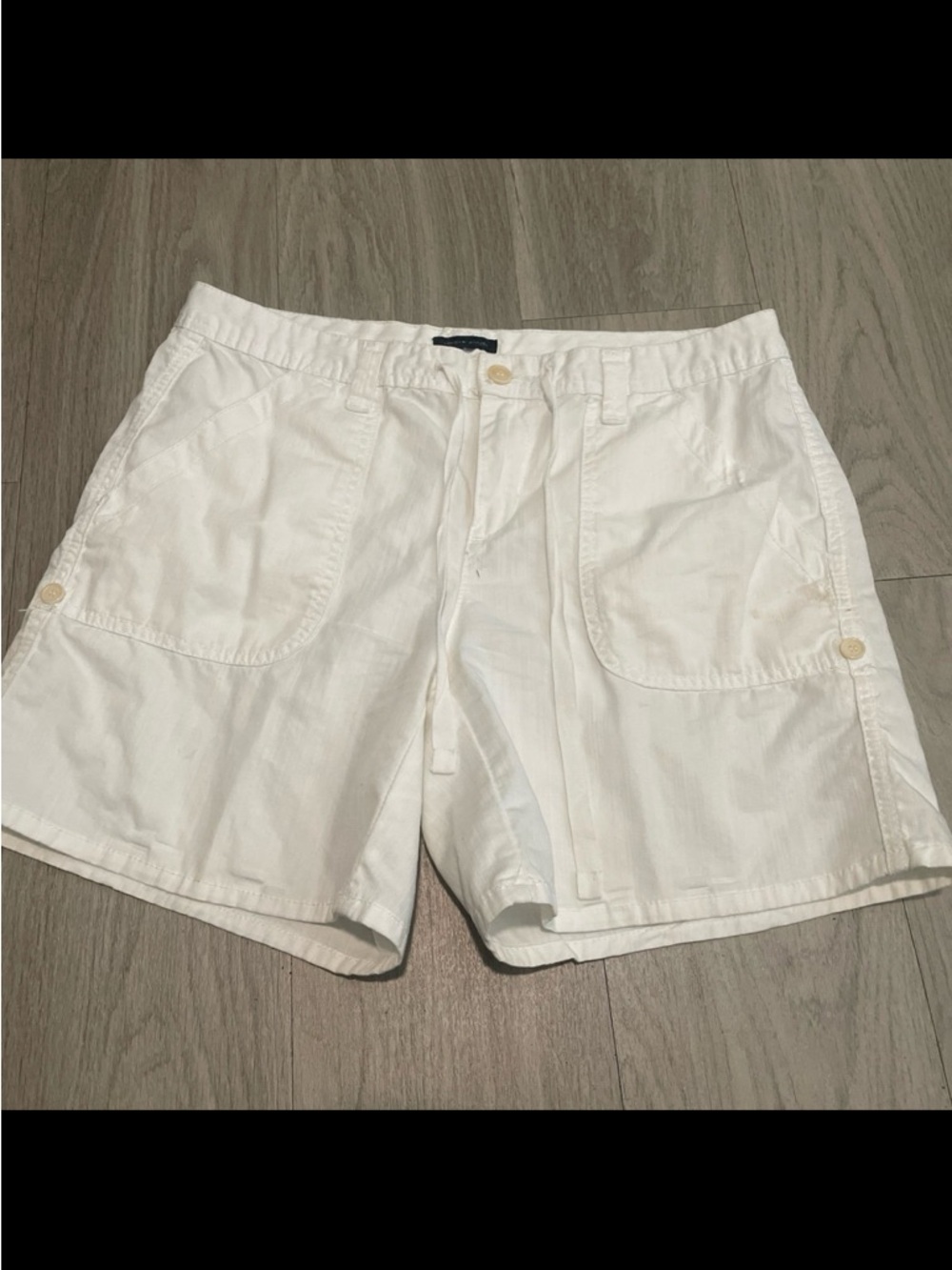 Tommy Hilfiger Off-White Cargo Drawstring Shorts